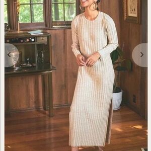 Odells Melissa Ribbed Knit Maxi Dress Size L
